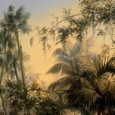 Ζωγραφική με τίτλο "Les palmiers Florid…" από Applestrophe, Αυθεντικά έργα τέχνης, Ακρυλικό