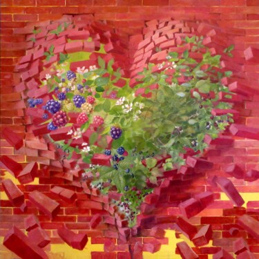 Peinture intitulée "En mure, nos végéta…" par Applestrophe, Œuvre d'art originale, Acrylique