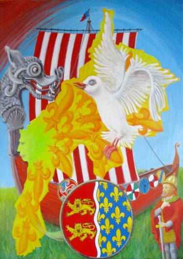Pittura intitolato "Mon tableau 2022, l…" da Applestrophe, Opera d'arte originale, Acrilico