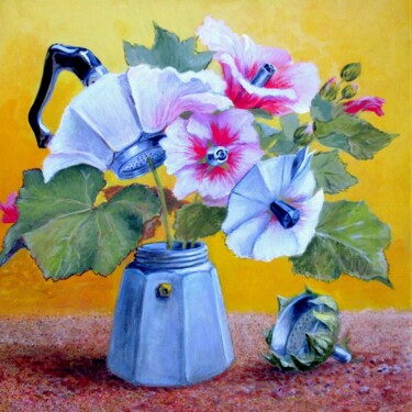 Картина под названием "LOCMARIA Les roses…" - Applestrophe, Подлинное произведение искусства, Акрил