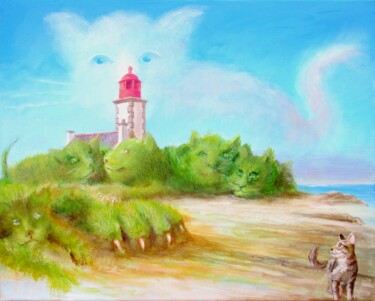 Painting titled "POINTE DES CHATS av…" by Applestrophe, Original Artwork, Acrylic
