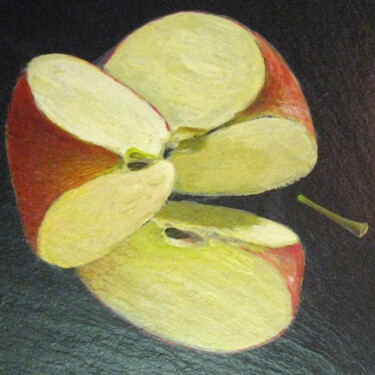 Painting titled "Sur mes ardoises qu…" by Applestrophe, Original Artwork, Acrylic