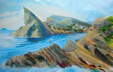 Painting titled "La Ciotat, Bec de l…" by Applestrophe, Original Artwork, Acrylic