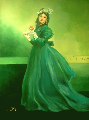 Pittura intitolato "Le grand tableau Ch…" da Applestrophe, Opera d'arte originale, Acrilico
