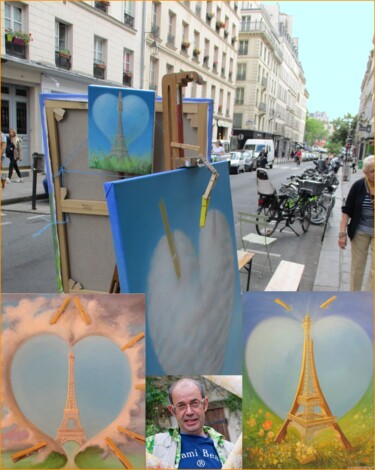 Фотография под названием "Paris, peint à bout…" - Applestrophe, Подлинное произведение искусства, Манипулированная фотография