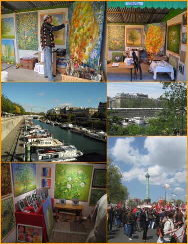 Fotografia intitulada "PARIS, expo et anim…" por Applestrophe, Obras de arte originais, Fotografia Manipulada