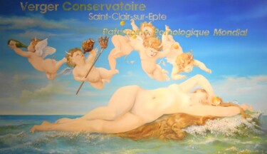 Pintura titulada "Je présente le Verg…" por Applestrophe, Obra de arte original, Acrílico Montado en Panel de madera