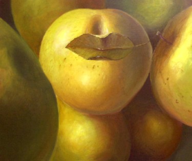 Schilderij getiteld "Applestrophe : Pomm…" door Applestrophe, Origineel Kunstwerk, Acryl