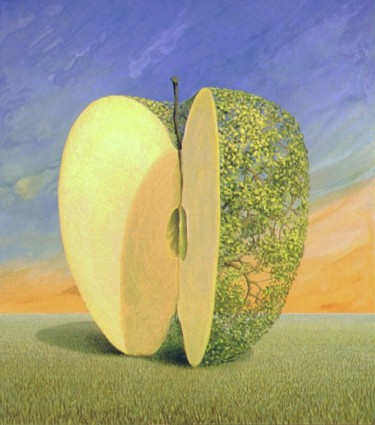 「ADAM APPLESTROPHE」というタイトルの絵画 Applestropheによって, オリジナルのアートワーク, アクリル