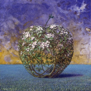 Painting titled "EDEN de APPLESTROPH…" by Applestrophe, Original Artwork, Acrylic