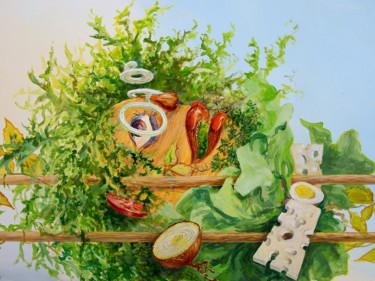 Peinture intitulée "La Travestie du Boi…" par Applestrophe, Œuvre d'art originale, Acrylique