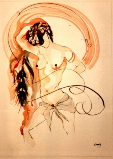 Painting titled "charme" by Hervé Lequin, Original Artwork