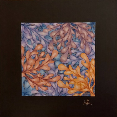 Peinture intitulée "Corail" par Laurence Gallard, Œuvre d'art originale, Aquarelle Monté sur Carton