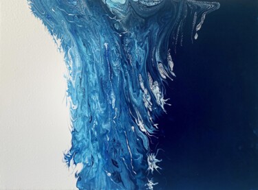 Malarstwo zatytułowany „Blue Hole / Kolekcj…” autorstwa Aquana Mae, Oryginalna praca, Akryl