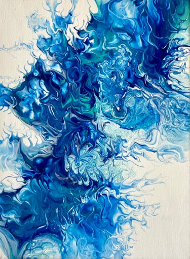 Malarstwo zatytułowany „Bryza morska / Kole…” autorstwa Aquana Mae, Oryginalna praca, Akryl