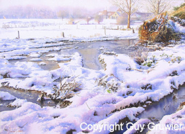 "Tractor traces in w…" başlıklı Tablo Guy Gruwier tarafından, Orijinal sanat