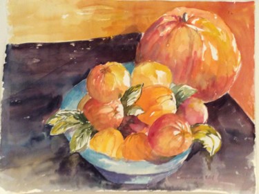 Peinture intitulée "Nature morte" par Jacqueline De Streel, Œuvre d'art originale