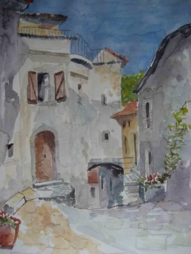 Peinture intitulée "Tresana - Toscane" par Jacqueline De Streel, Œuvre d'art originale