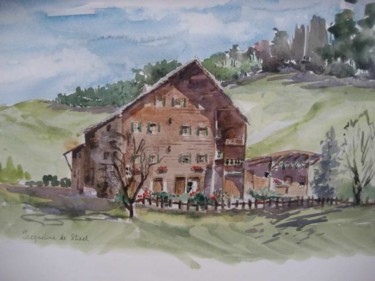 Painting titled "Saanen - Gastaad  -…" by Jacqueline De Streel, Original Artwork