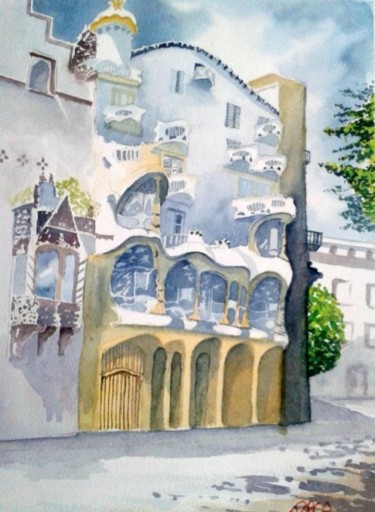 Peinture intitulée "La Casa Balto" par Paco Cabrera, Œuvre d'art originale