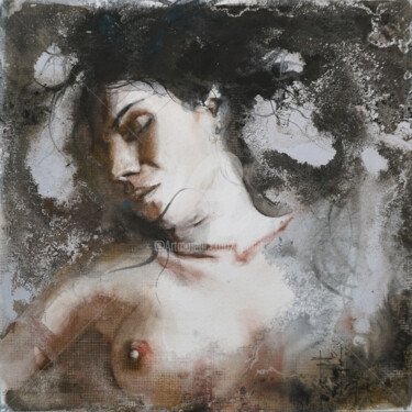 Painting titled "Sensitif  " Mona Li…" by Pascal Pihen, Original Artwork, Acrylic