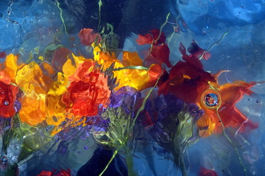 Fotografia intitolato "danse de fleurs" da Aquartistiq, Opera d'arte originale, Fotografia digitale