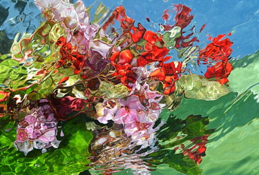 Photographie intitulée "troupeau de fleurs…" par Aquartistiq, Œuvre d'art originale, Photographie numérique