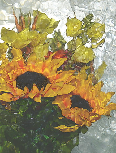 Photographie intitulée "bouquet avec deux t…" par Aquartistiq, Œuvre d'art originale, Photographie numérique