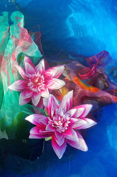 Photographie intitulée "fleurs artificielle…" par Aquartistiq, Œuvre d'art originale, Photographie numérique