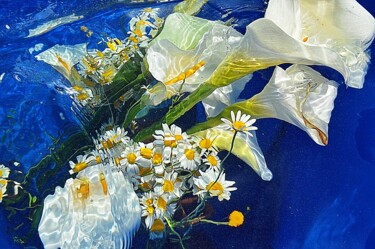Photographie intitulée "arums marguerites" par Aquartistiq, Œuvre d'art originale, Photographie numérique