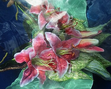 Photography titled "lys roses." by Aquartistiq, Original Artwork, Digital Photography