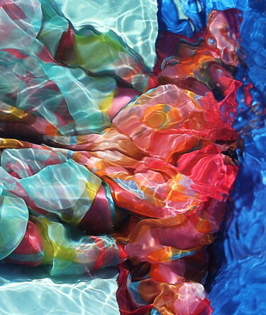 Photographie intitulée "2 foulards 2024" par Aquartistiq, Œuvre d'art originale, Photographie numérique