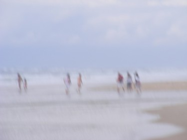 Fotografia intitolato "plage dans le flou" da Aquartistiq, Opera d'arte originale, Fotografia digitale