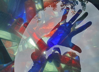 Photographie intitulée "verre et main" par Aquartistiq, Œuvre d'art originale, Photographie numérique