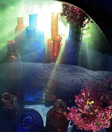 Photographie intitulée "carafes et eau" par Aquartistiq, Œuvre d'art originale, Photographie numérique