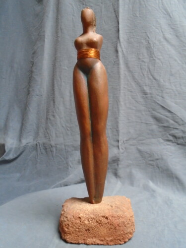 Sculpture titled ""Primitive" terre e…" by Marie Ruiz, Original Artwork, Ceramics