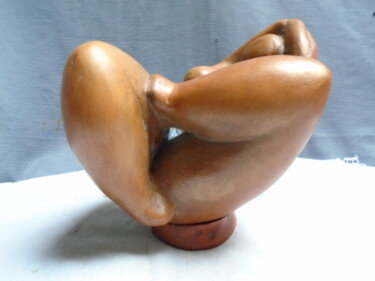 Escultura intitulada "Femme contorsionnis…" por Marie Ruiz, Obras de arte originais, Cerâmica