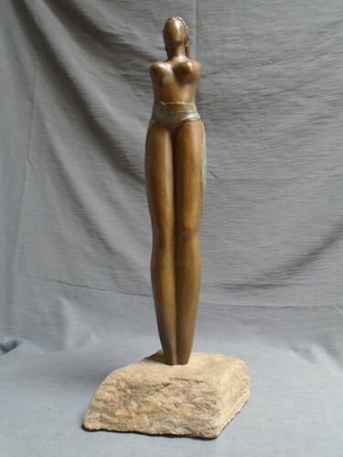 Скульптура под названием ""Primitive' N° 4/8…" - Marie Ruiz, Подлинное произведение искусства, Бронза