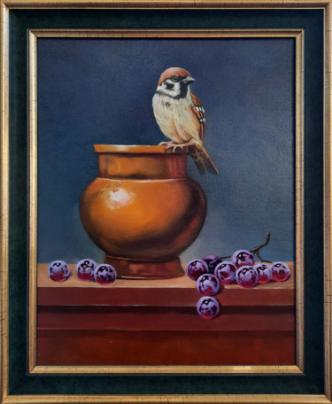 Peinture intitulée "Still life with spa…" par Ara Gasparyan, Œuvre d'art originale, Huile Monté sur Châssis en bois