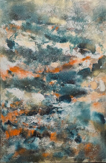 Schilderij getiteld "Rusty Autumn" door Ara Lamnis, Origineel Kunstwerk, Acryl