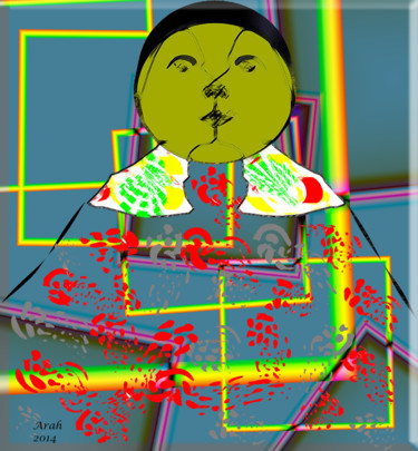 Digitale Kunst getiteld "duplo.jpg" door Arahmandalas, Origineel Kunstwerk