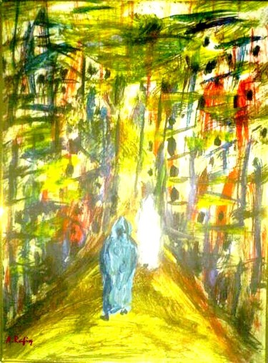 Painting titled "Spectres" by A.Rafiq, Original Artwork, Acrylic