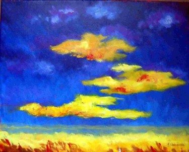 Painting titled "CIELO 2" by Aramburu, Original Artwork