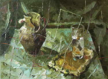 Painting titled "Натюрморт" by Ara Gevondian, Original Artwork, Oil