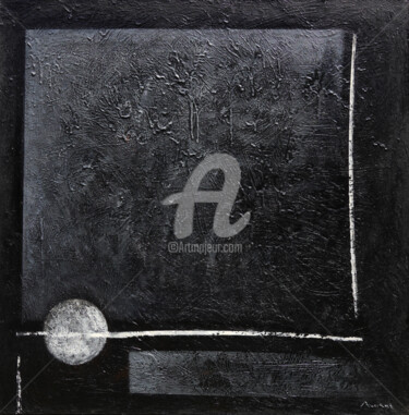 Malerei mit dem Titel "Abstarct #2" von Ararat Aleksanyan, Original-Kunstwerk, Öl Auf Holzplatte montiert