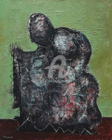 Картина под названием "Lovers" - Ararat Aleksanyan, Подлинное произведение искусства, Масло Установлен на Деревянная рама дл…