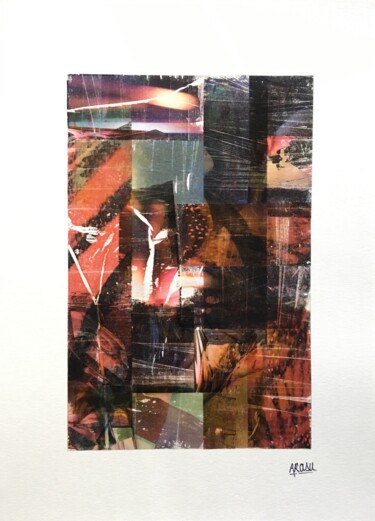 Collages intitulée "Collage "Sans titre…" par Arasu, Œuvre d'art originale, Collages