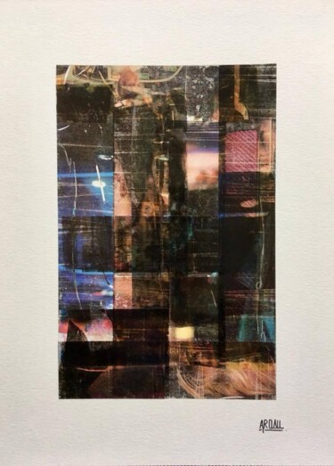 Collagen mit dem Titel "Collage "Sans titre…" von Arasu, Original-Kunstwerk, Collagen