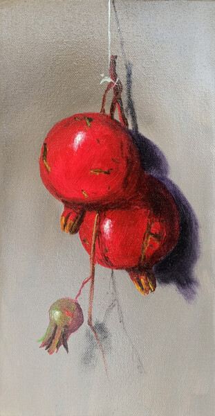 Peinture intitulée "Ruby of the Orchard…" par Arayik Muradyan, Œuvre d'art originale, Huile Monté sur Châssis en bois