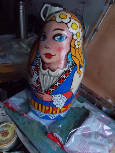 Diseño titulada "Russian matryoshka" por Artyom Ukhov, Obra de arte original, Accesorios